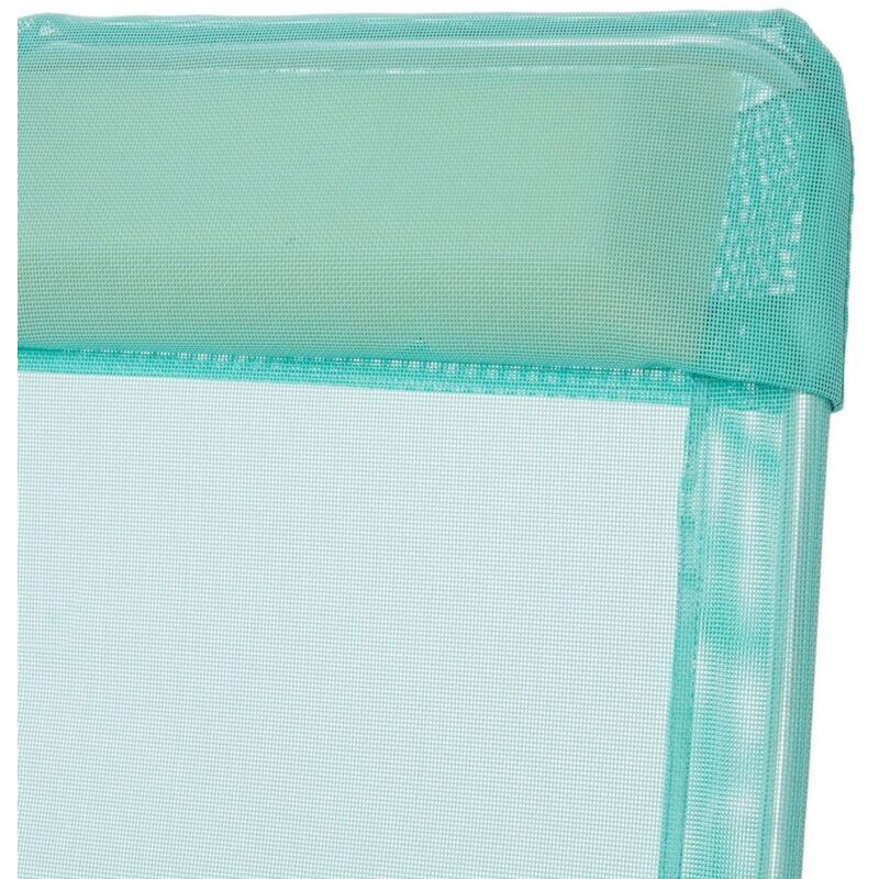 

Lolahome - Silla de playa con brazos reclinable verde aluminio de 100x61x56 cm