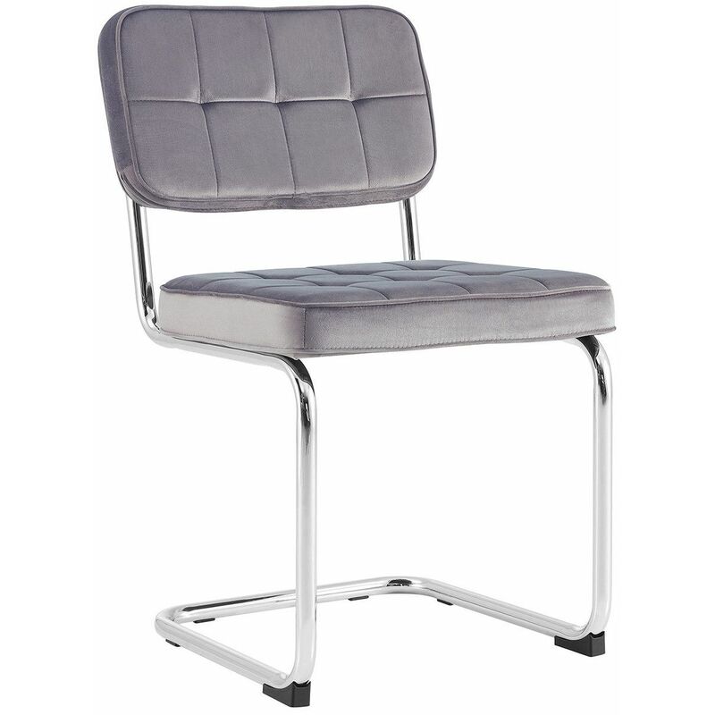 

Silla Abigaíl Velvet Capitoné Gris Alfy Velvet Ancho: 49 X Largo: 49 X Alto: 85