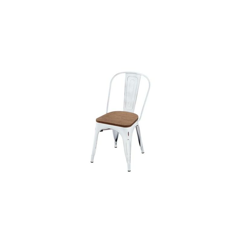 

Silla Acero Bamboo Blanco Vintage