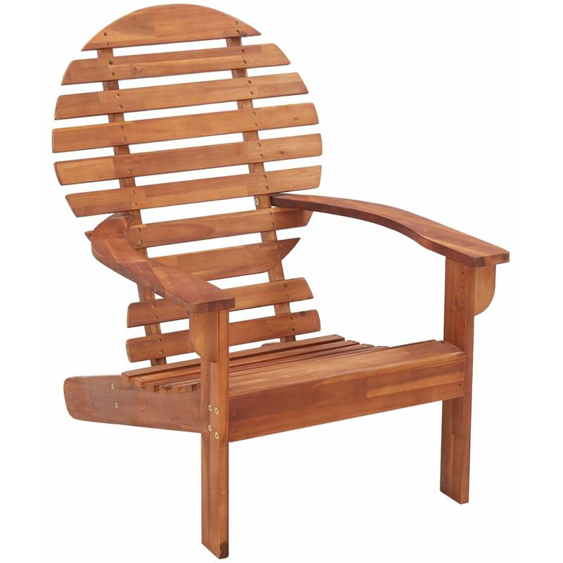 

vidaXL Madera Maciza de Acacia Silla Adirondack Marrón - Marrón