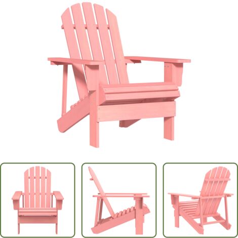 Silla Adirondack -  Silla de jardín Adirondack madera maciza de abeto rosa