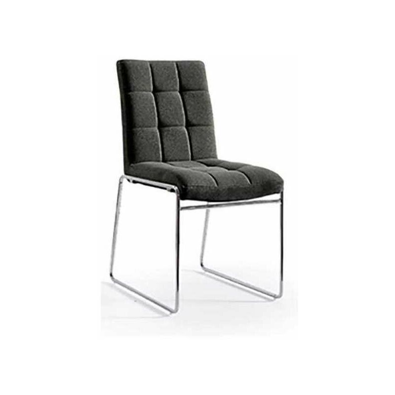 

Silla Alba tapizado en tela tres colores 86 cm(alto)47 cm(ancho)61 cm(largo) Color GRIS OSCURO