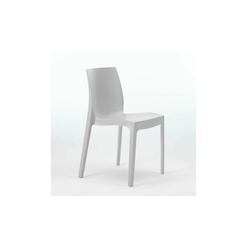 

Silla ANTARTIDA, polipropileno, gris perla alto brillo