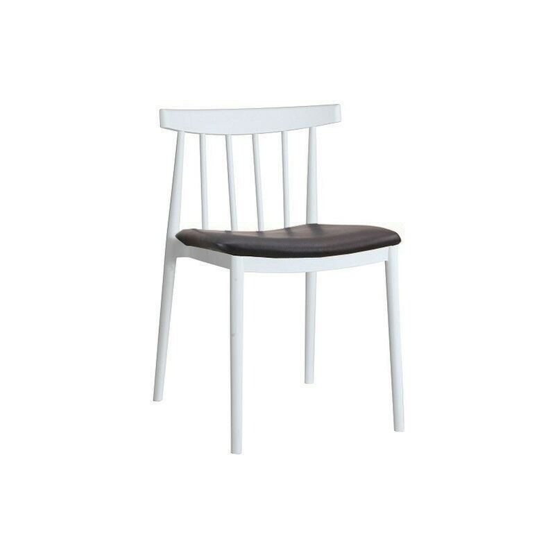 

BHD - Silla ANTONY, polipropileno blanco, cojín negro