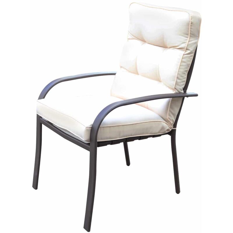 

Silla de Jardín Chillvert Palermo Apilable Con Cojín 61,5x78x96 cm