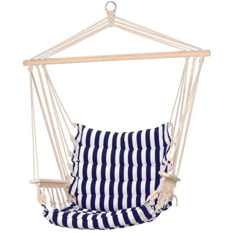 

ProGarden Silla hamaca a rayas azules - Multicolor
