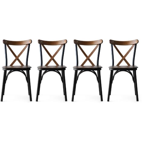 Silla, asiento, silla de comedor Set Nuez