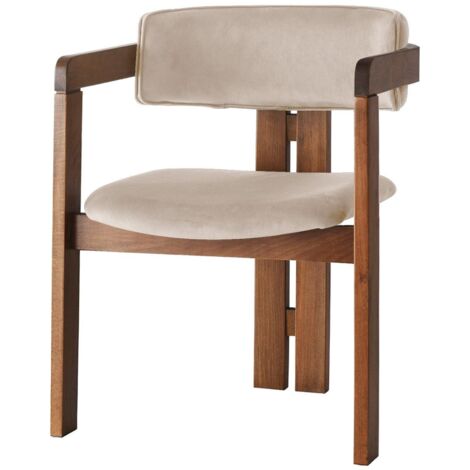 Silla, asiento, silla de comedor Silla, asiento, silla de comedor Nuez Beige