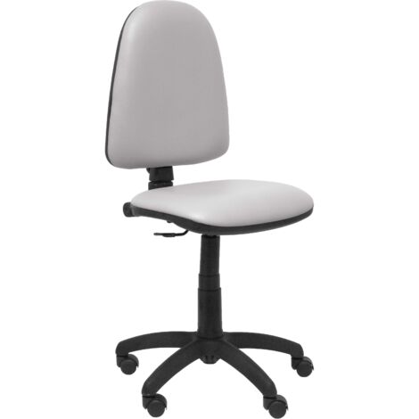 Silla Aýna similpiel gris claro
