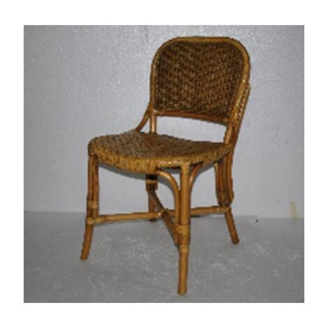 Silla Bambu Ratan 46X58X86
