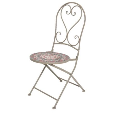 Silla bistró de metal