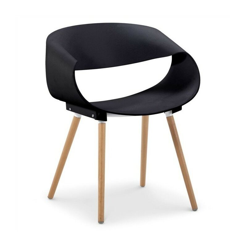 

Silla BOSÉ, madera, polipropileno negro