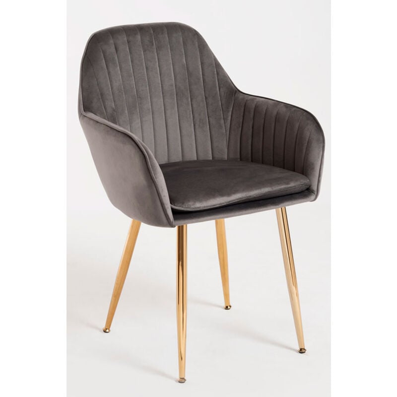 

Sillas Comedor - Silla Chic Golden - Gris oscuro