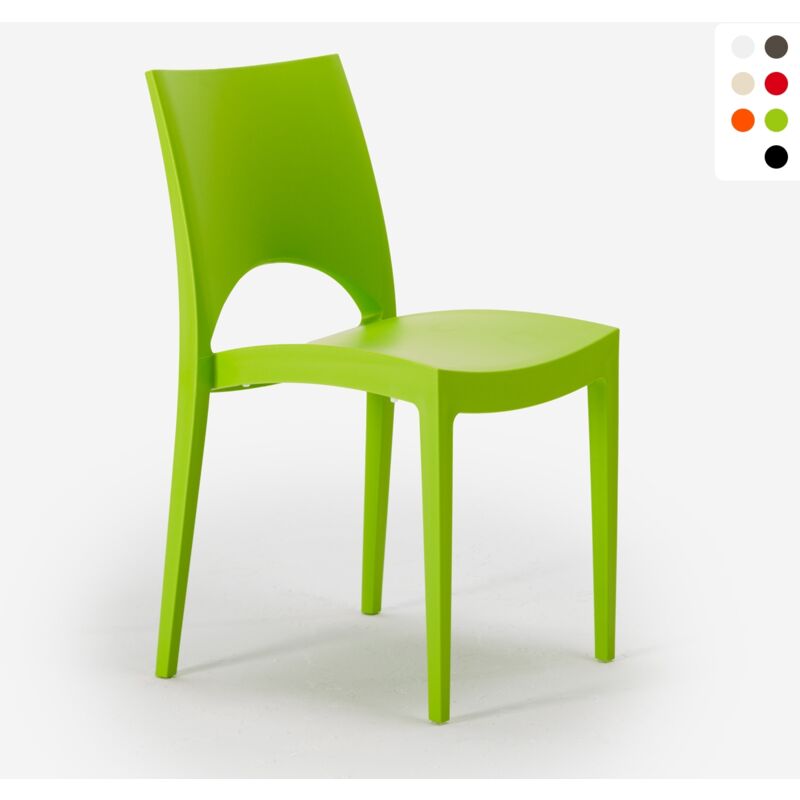 

Silla Paris Grand Soleil para Cocina Casa Bar de Polipropileno Apilable | Verde