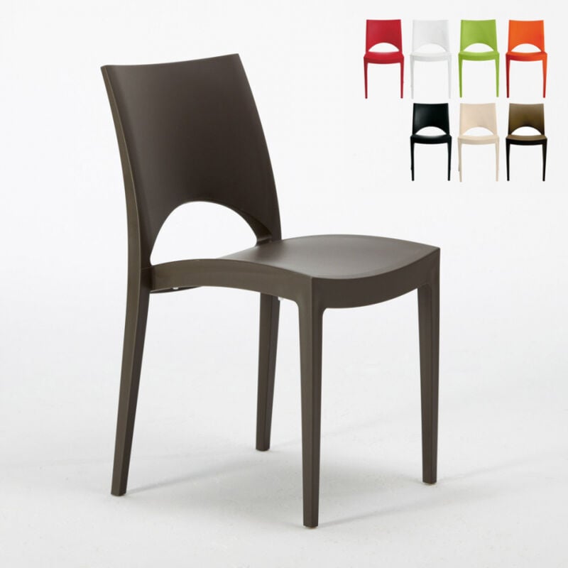 

Silla Paris Grand Soleil para Cocina Casa Bar de Polipropileno Apilable | Marrón