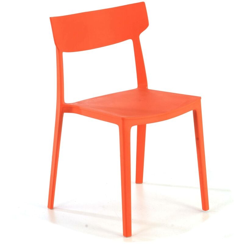 

silla colectividad Folk, 4 patas, rojo - rojo
