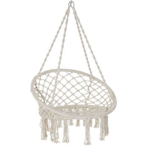 Silla Colgante Algodon Acero 80X63X120 100Kgs MB192557