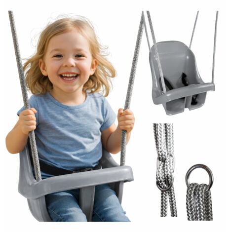 Silla colgante tipo cubo - GRIS