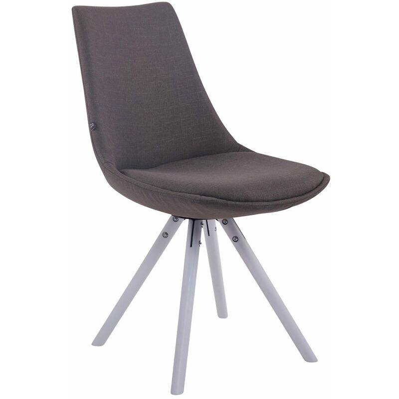 

CLP - Silla Comedor Albi Rund en Tela Gris oscuro Blanco (roble)