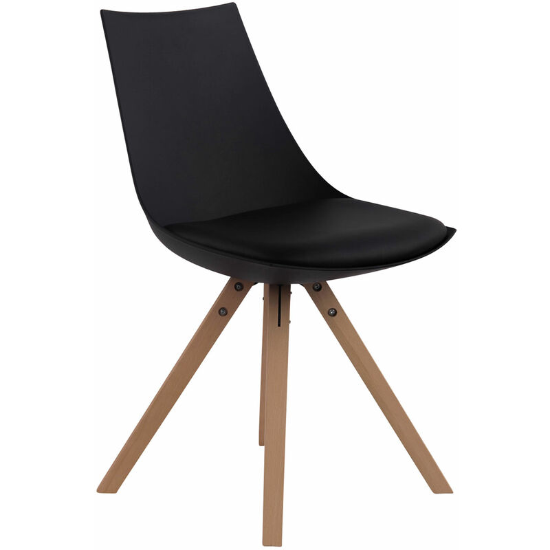 

CLP - Silla Comedor Albi Square Negro Natural (roble)