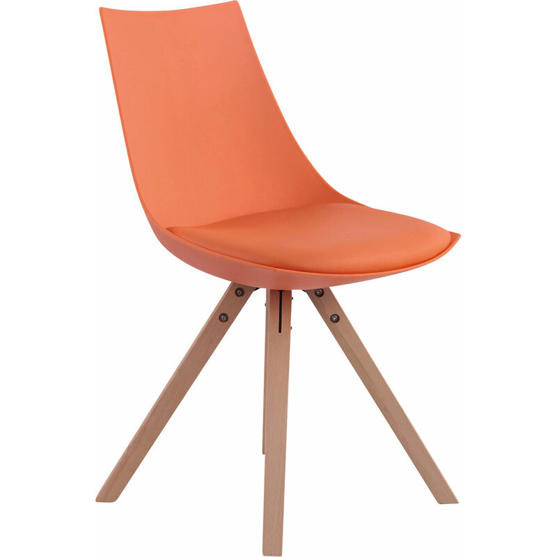 

Silla comedor albi square naranja,natural (roble) Rogal