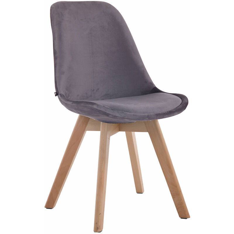 

CLP - Silla Comedor Borneo V2 En Terciopelo Gris oscuro Natural
