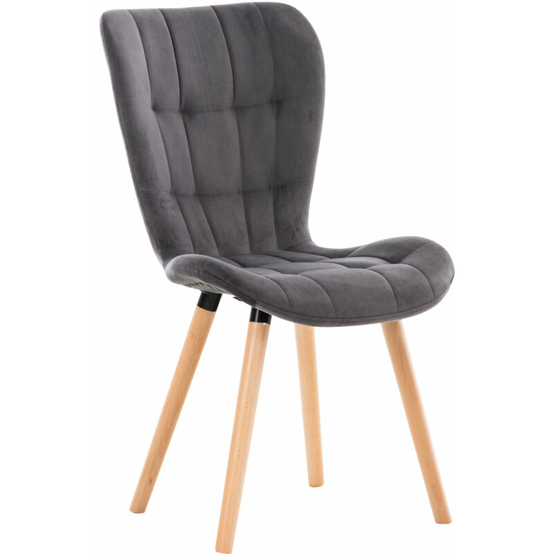 

CLP - Silla Comedor Elda En Terciopelo Gris