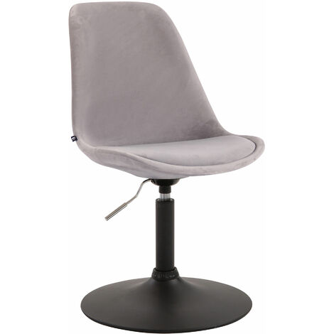 Silla Comedor Maverick En Terciopelo Gris Negro