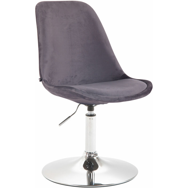 

CLP - Silla Comedor Maverick En Terciopelo Gris oscuro Cromado