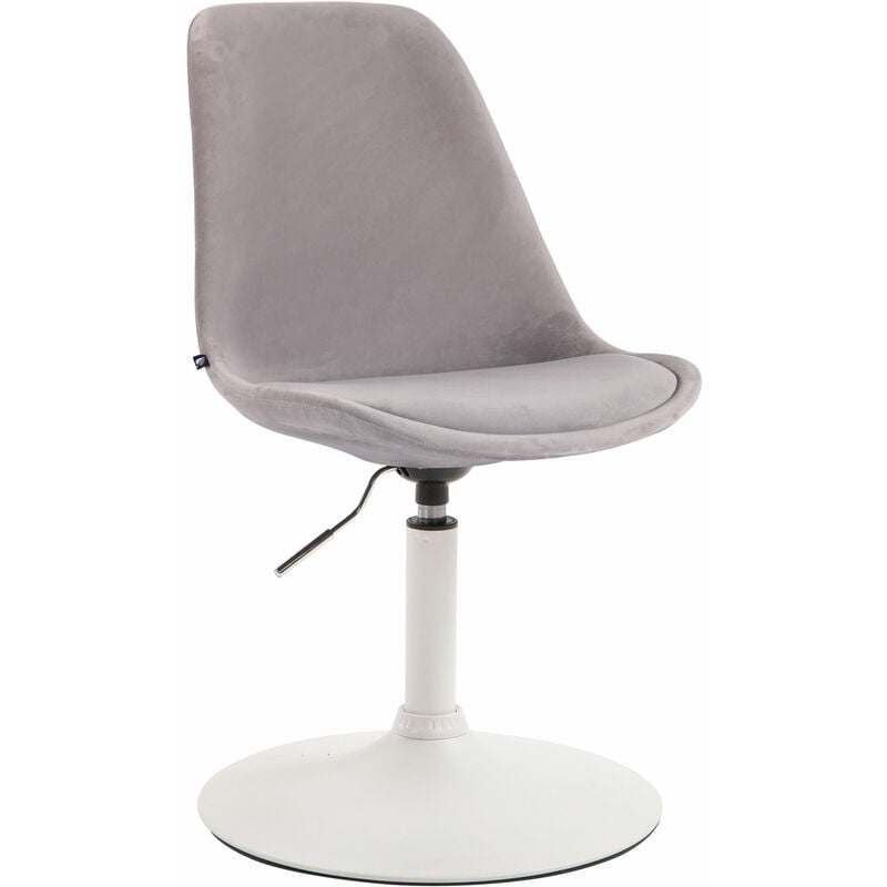

CLP - Silla Comedor Maverick En Terciopelo Gris Blanco