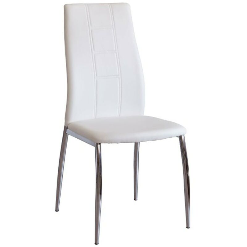 

Silla comedor Roxana tapizado blanco