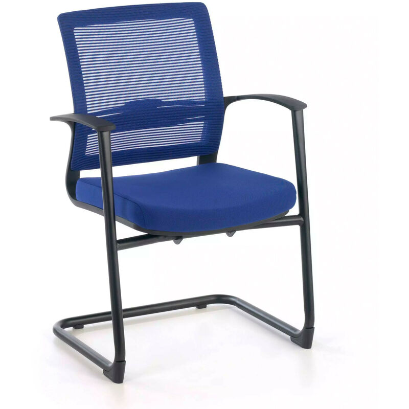 

Silla confidente Diva,respaldo de malla,espuma inyectada,azul - azul