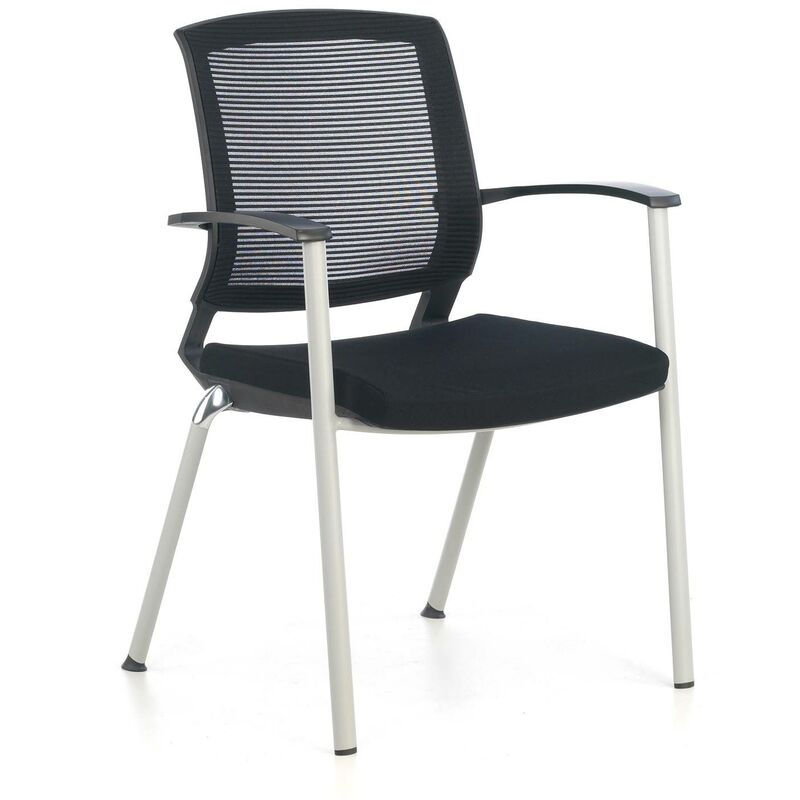 

Silla confidente patin Maya espuma inyectada negro - negro