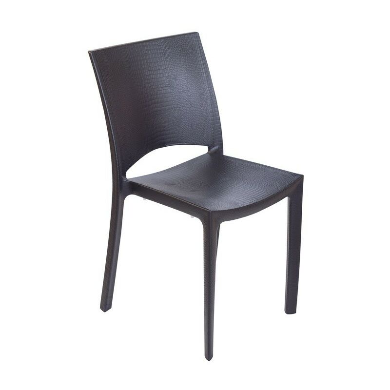 

BHD - Silla CORAL, polipropileno imitación piel, color antracita