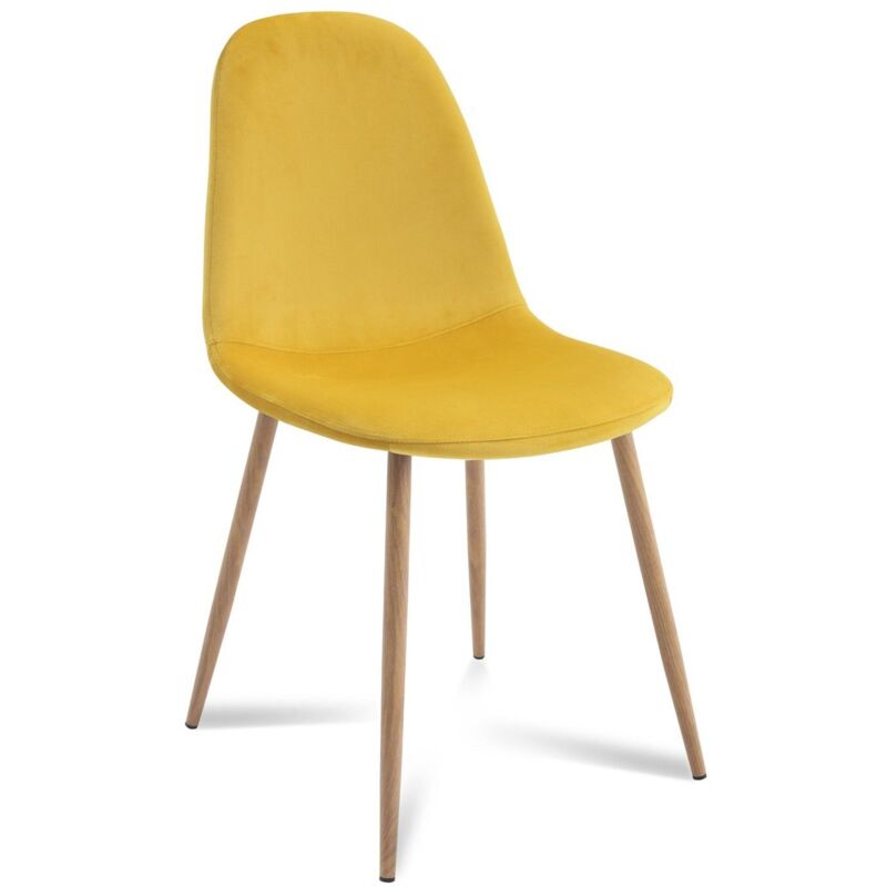 

Silla Coro Velvet Nature Amarillo Coro Velvet Ancho: 44.5 Cm X Largo: 52.5 Cm X Alto: 87.5 Cm