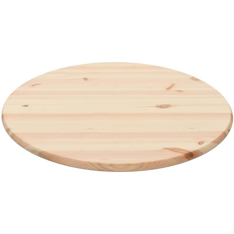 

Tablero de Mesa Redondo de Pino Natural 25 mm 80 cm - Beige - Vidaxl
