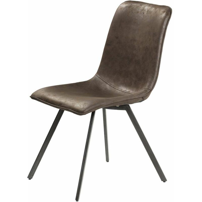 

Silla Cubic acabado tapizado en varios colores 86 cm(alto)46 cm(ancho)60 cm(largo) Color MARRON