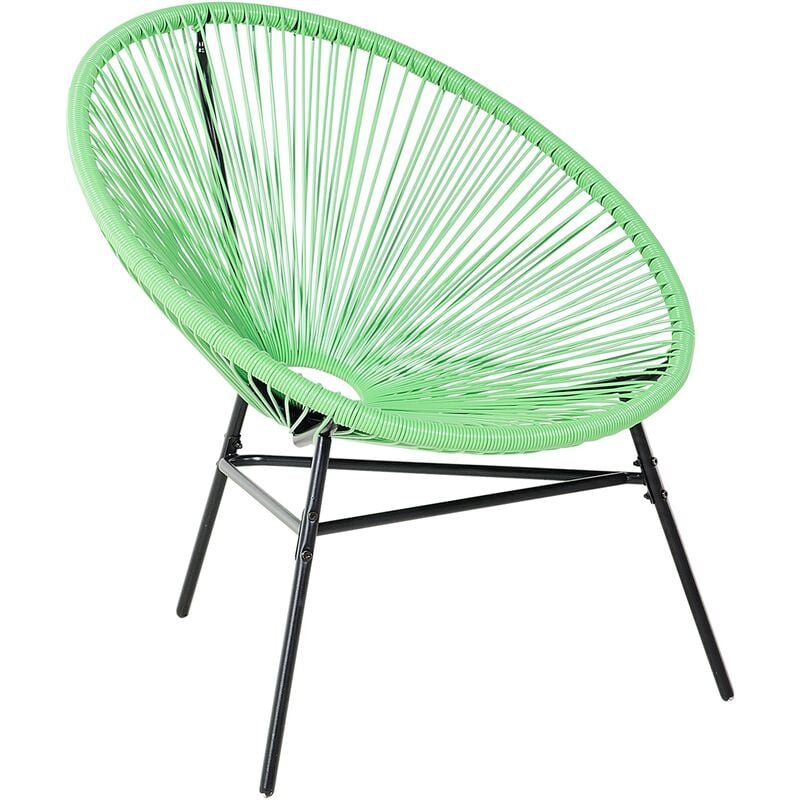 

Silla de balcón de ratán verde ACAPULCO