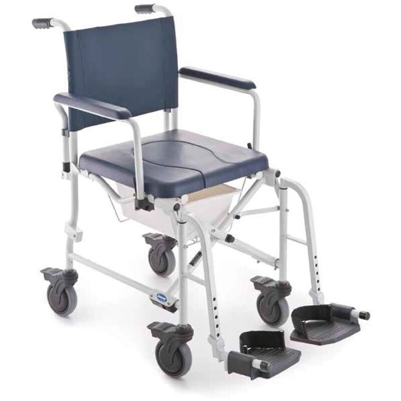 

Silla de baño con inodoro | Ruedas | Plegable | Reposabrazos y reposapiés | Lima | Invacare