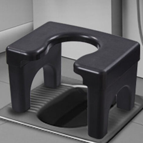 Silla de baño portátil [Silla de baño multifuncional] Alta [PP] [1 silla] Antibacteriana y antideslizante para personas mayores y adultos