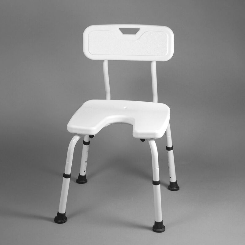 

Silla de baÐo con asiento en U | Regulable | Blanca | Samba