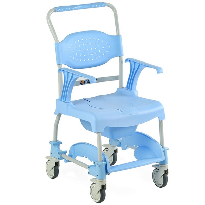 

Mobiclinic - Silla de bao con inodoro | Asiento y tapa | Resistente y ligera | Celeste