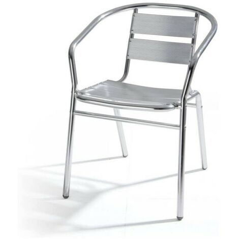 Silla de bar de aluminio para jardín al aire libre