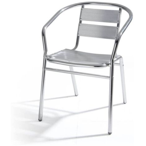 Silla de bar de aluminio para jardín al aire libre