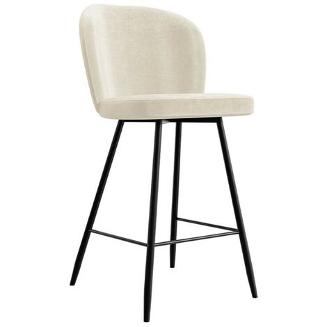 Silla de barra Jackson 101, Negro + Magic Velvet 2250, 109x48x54cm, Tapiz, De madera