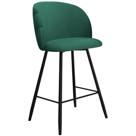 Silla de barra Sparks 204, Royal Velvet 12, 105x51x51cm, Tapiz, Metálico, Madera, Aglomerado laminado