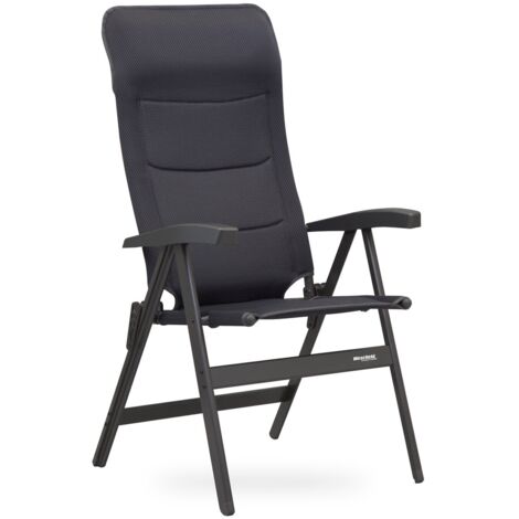 Silla de camping Westfield Avantgarde gris carbón confortable
