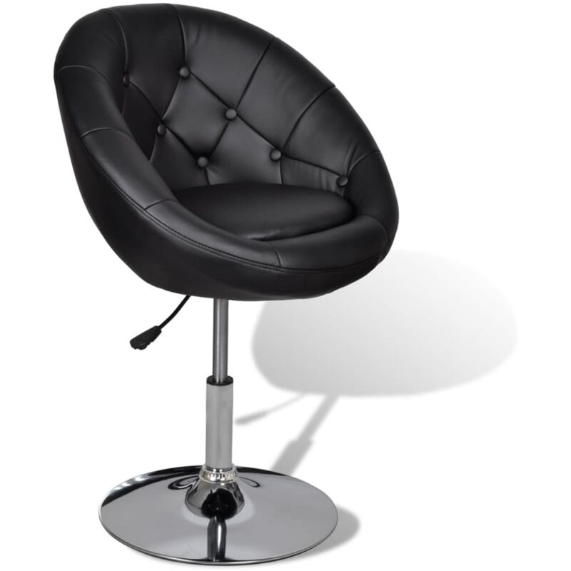 

Taburete de Cocina Cuero Sintético Negro - Negro - Vidaxl