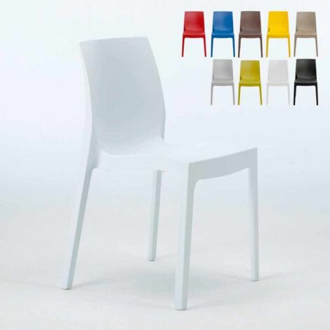 Silla de cocina Apilable de Polipropileno Rome Grand Soleil - Blanco