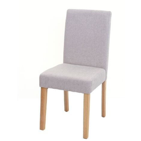 Silla de cocina comedor en tela beige crema pies ligeros diseño moderno 040002319